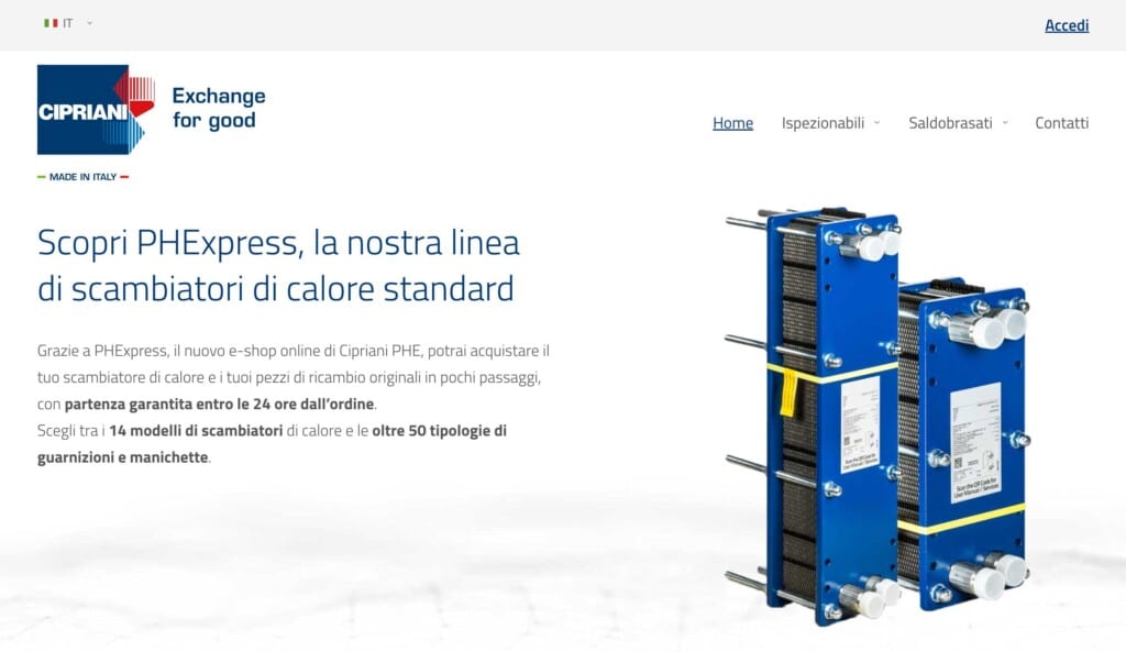Sito web Cipriani PHE