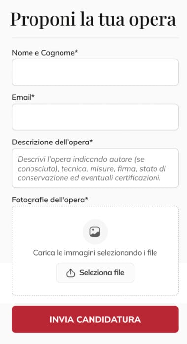 Landing page per giornate di valutazione